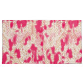 Ingewikkeld textielontwerp met een rijke roze vach kussensloop (Voorkant-Rechts)