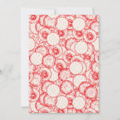 Ingewikkeld textielontwerp met rood, goud en kaart (Voorkant)