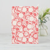 Ingewikkeld textielontwerp met rood, goud en kaart (Staand voorkant)
