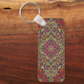 Ingewikkeld, traditioneel oosters tapijt motief on sleutelhanger (Voorkant)