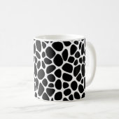 Ingewikkeld zwart-wit patroon koffiemok (Voorkant rechts)
