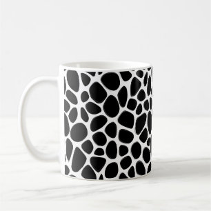 Ingewikkeld zwart-wit patroon koffiemok