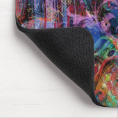 Ingewikkelde Abstracte kleurtexturen Muismat (Hoek)