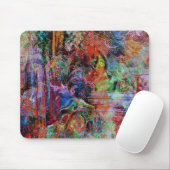 Ingewikkelde Abstracte kleurtexturen Muismat (Met muis)