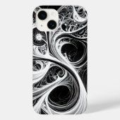 Ingewikkelde Abstracte Mind Network iPhone Case (Achterkant)