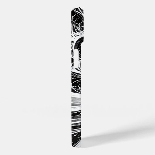 Ingewikkelde Abstracte Mind Network iPhone Case (Achterkant / Rechts)