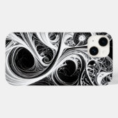 Ingewikkelde Abstracte Mind Network iPhone Case (Achterkant (horizontaal))