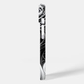 Ingewikkelde Abstracte Mind Network iPhone Case (Achterkant / Links)