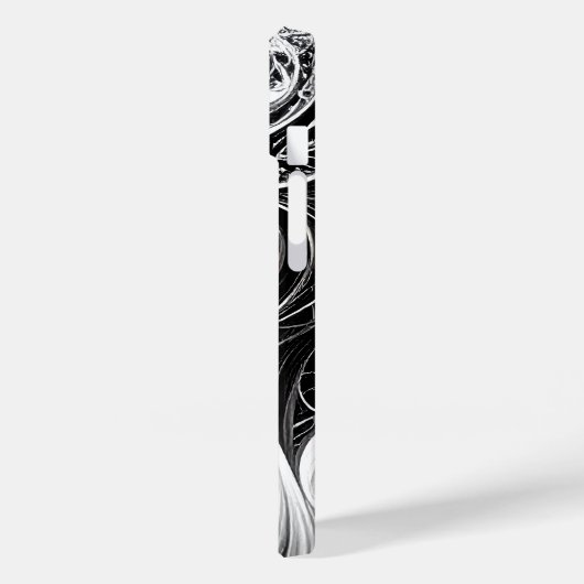 Ingewikkelde Abstracte Mind Network iPhone Case (Achterkant / Links)