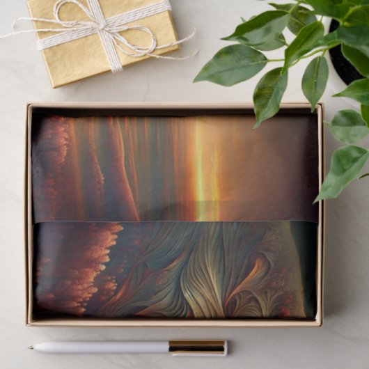 Ingewikkelde Amerikaanse zuidwestelijke bizon deco Tissuepapier (Geschenk)