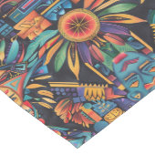 Ingewikkelde Blauwgroen "Epochal Symmetrie" Elegan Korte Tafelloper (Hoek)