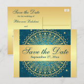 Ingewikkelde Blauwgroen, gouden rollen Save the Da Aankondigingskaart (Voorkant / Achterkant)