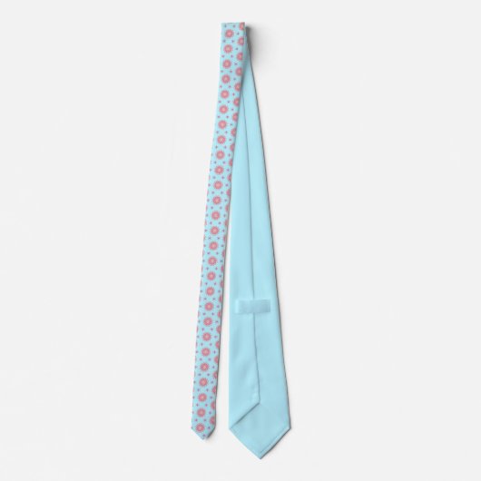 ingewikkelde bloem stropdas (Achterkant)