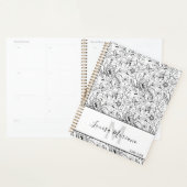 Ingewikkelde bloemen- en vlinderkunst planner (Display)