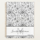 Ingewikkelde bloemen- en vlinderkunst planner (Voorkant)