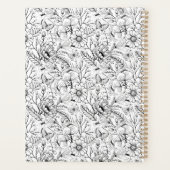 Ingewikkelde bloemen- en vlinderkunst planner (Achterkant)