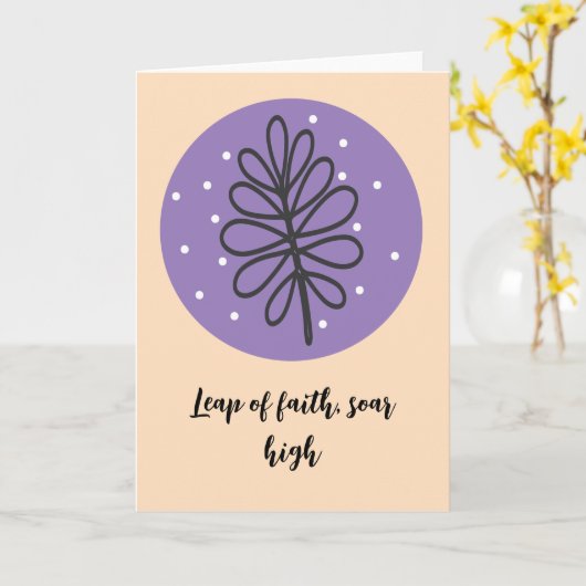 Ingewikkelde bloemenlijn tekenen van doordachte ge kaart (Gele Bloem)