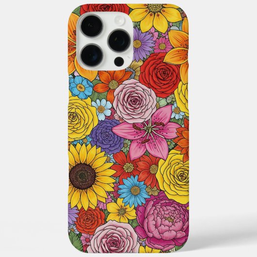 INGEWIKKELDE BLOEMENPRINTS Case-Mate iPhone CASE (Achterkant)