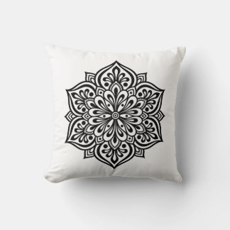 Ingewikkelde Boho Mandala Kussen