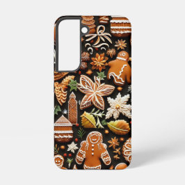 INGEWIKKELDE BROWN & WHITE VAKANTIE GINGERBREAD CO SAMSUNG GALAXY HOESJE