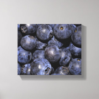 Ingewikkelde Canvas Fotografie-"Blauwe bessen" Afdruk