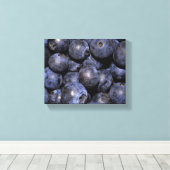 Ingewikkelde Canvas Fotografie-"Blauwe bessen" Afdruk (Insitu (Houten vloer))