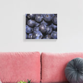 Ingewikkelde Canvas Fotografie-"Blauwe bessen" Afdruk (Insitu (Woonkamer))