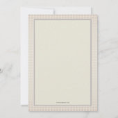 Ingewikkelde Cross (perzik) religieuze uitnodiging (Achterkant)