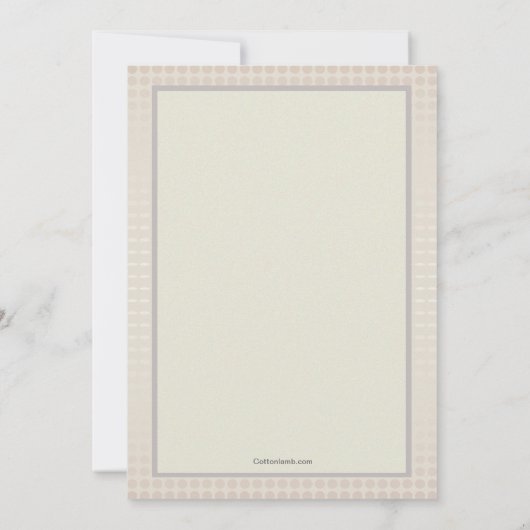 Ingewikkelde Cross (perzik) religieuze uitnodiging (Achterkant)