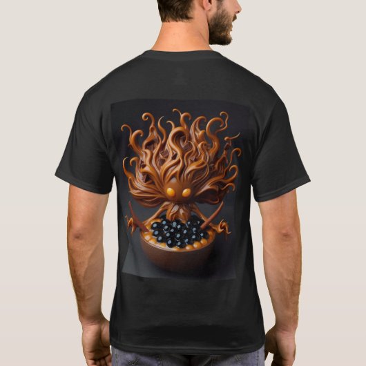 Ingewikkelde Demon Fruit Holder T-shirt (Achterkant)