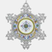 Ingewikkelde Deruta Motief Bloemen Wervelpatronen