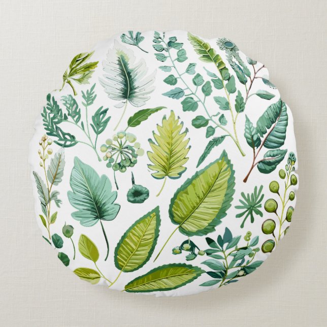 Ingewikkelde Design Rond Kussen (Voorkant)