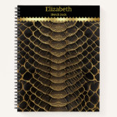 Ingewikkelde details van een levendige giftige sla notitieboek (Voorkant)