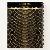 Ingewikkelde details van een levendige giftige sla notitieboek (Achterkant)