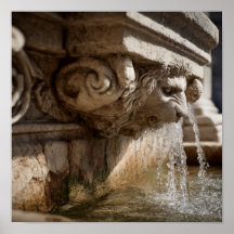 Ingewikkelde Details van Oude Romeinse Fonteinscul