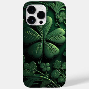 INGEWIKKELDE DONKERE GROENE IERSE KLAVER Case-Mate iPhone 14 PRO MAX HOESJE