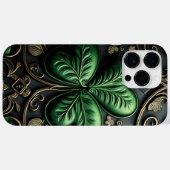 INGEWIKKELDE DONKERE GROENE IERSE KLAVER Case-Mate iPhone CASE (Achterkant (horizontaal))