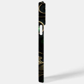 INGEWIKKELDE DONKERE GROENE IERSE KLAVER Case-Mate iPhone CASE (Achterkant / Rechts)