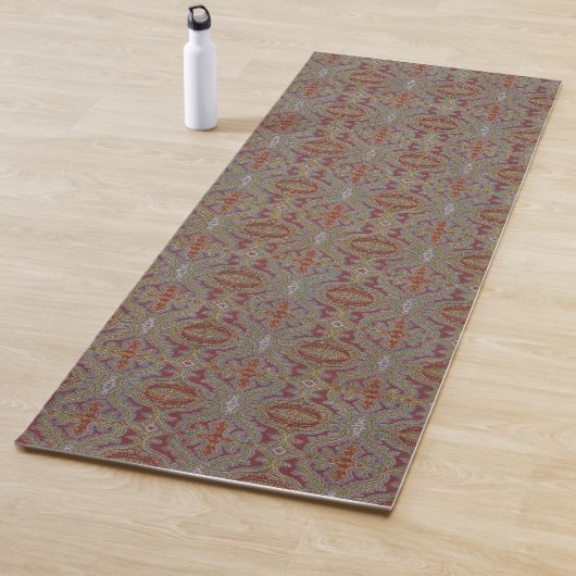 Ingewikkelde Edwardian Paisley Yoga Mat (In situ)