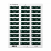 Ingewikkelde Evergreen Garland moderne vakantie te Etiket (Full Sheet)