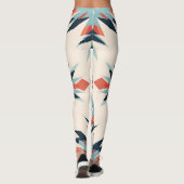 Ingewikkelde Floral Ikat Medallion Leggings (Achterkant)