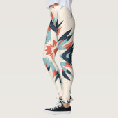 Ingewikkelde Floral Ikat Medallion Leggings (Links)
