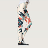 Ingewikkelde Floral Ikat Medallion Leggings (Rechts)
