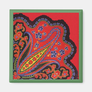 Ingewikkelde Folk-Art Magneten Tool Schilderij Sti