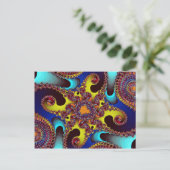 ingewikkelde fractal briefkaart (Staand voorkant)