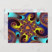 ingewikkelde fractal briefkaart (Voorkant / Achterkant)