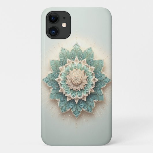 Ingewikkelde gelaagde geometrische bloem - Modern  Case-Mate iPhone Case (Achterkant)