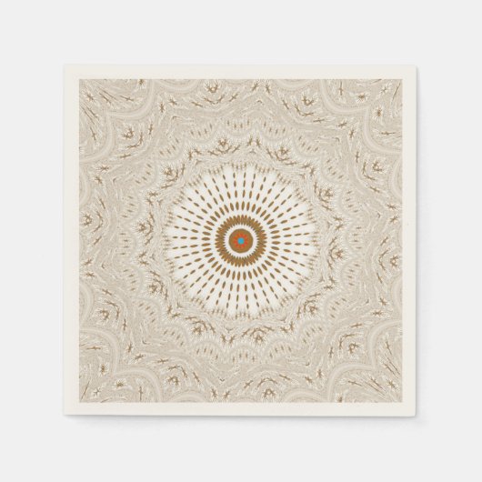 Ingewikkelde geometrische mandala cocktail servett servetten (Voorkant)