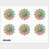 Ingewikkelde Geometrische Mandala Sticker (Vel)
