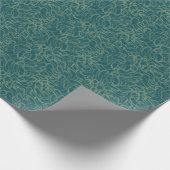 Ingewikkelde gestippelde textuur, turquoise abstra cadeaupapier (Hoek)